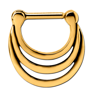 Gold PVD Septum 3 Stack 1.2mm x 8mm