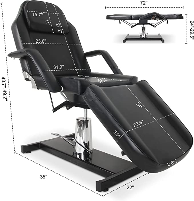 Wholesale Tattoo Equipment With Black Tattoo Bed For Tattoo Bed Hydraulic  Cosmetic Tattoo Chair - Massage Tables & Beds - AliExpress
