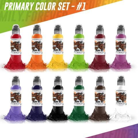 12 Color Primary Ink Set #1 1oz